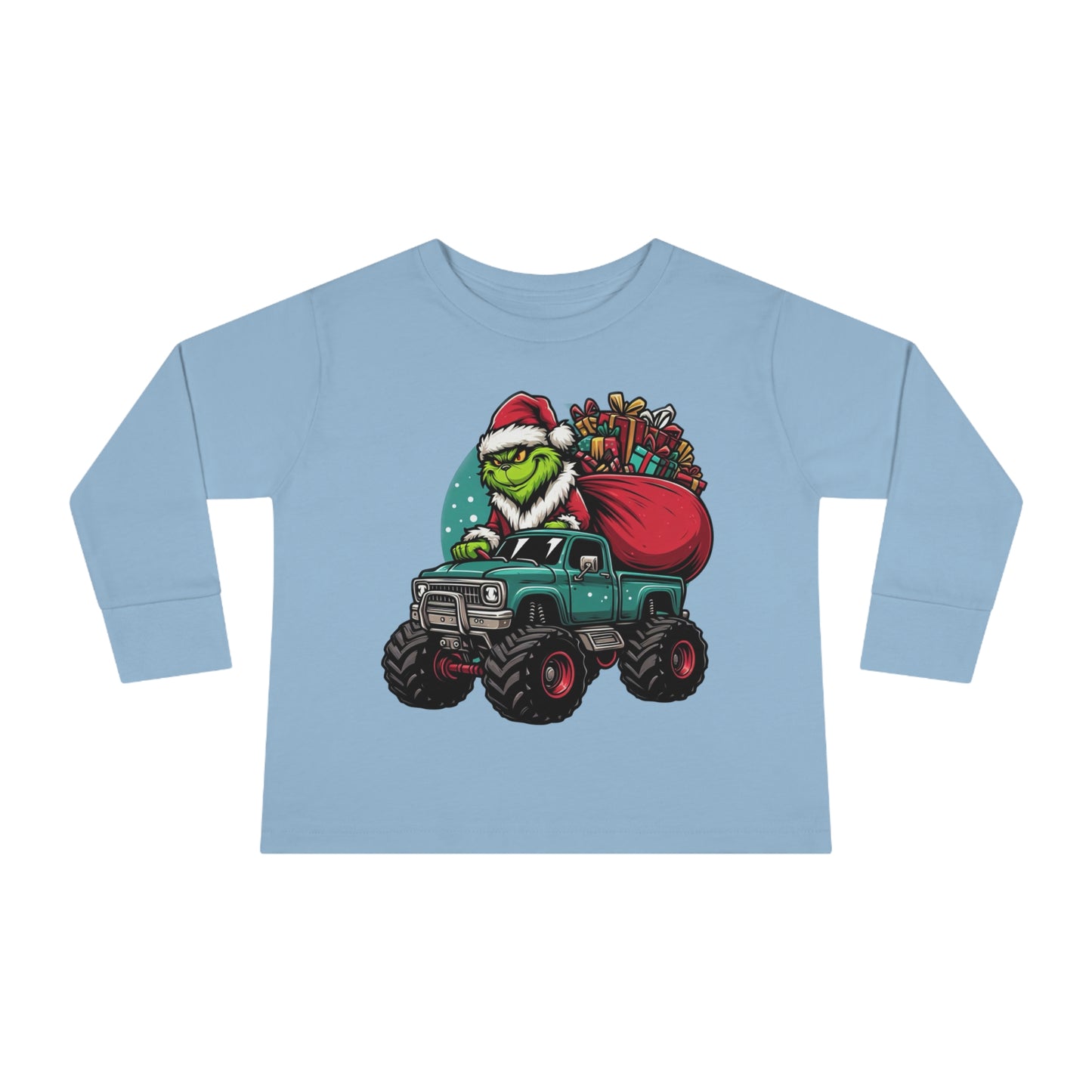 Monster Trucking Grinch Toddler Long Sleeve