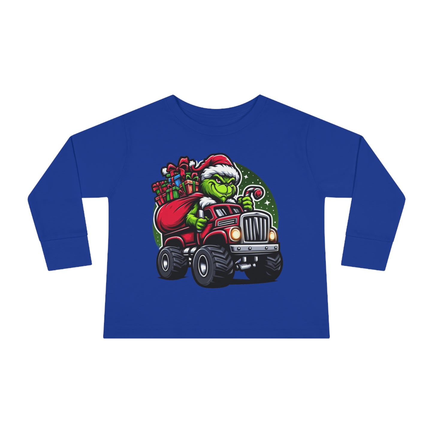 Grinch in a Monster Truck Toddler Long Sleeve