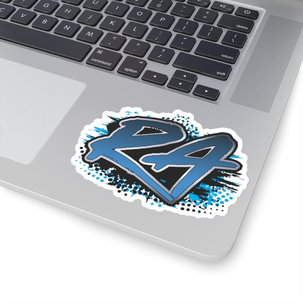 RA Blue Die Cut Stickers