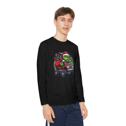 Grinch Monster Truck Youth Long Sleeve