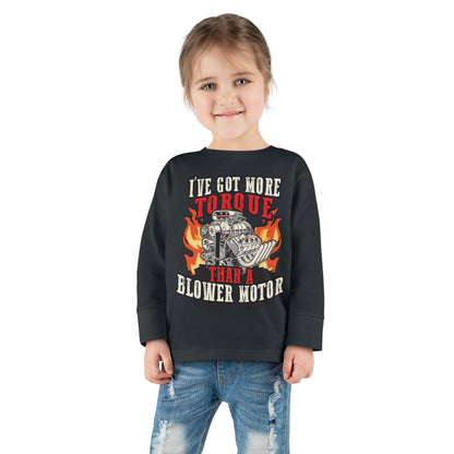 Blower Motor Toddler Long Sleeve Tee