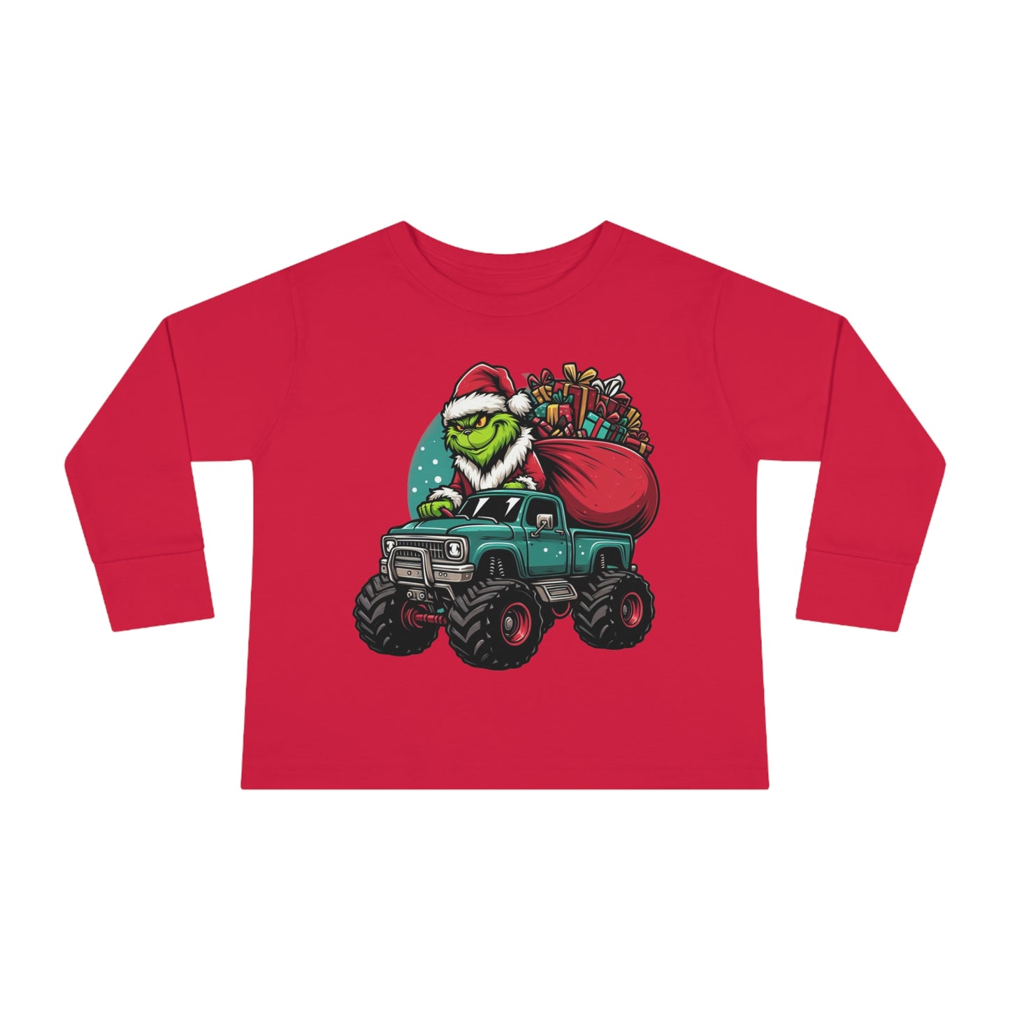 Monster Trucking Grinch Toddler Long Sleeve