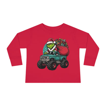 Monster Trucking Grinch Toddler Long Sleeve