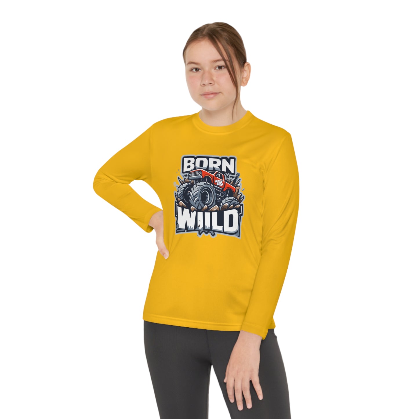 Born Wild Monster Truck Long Sleeve