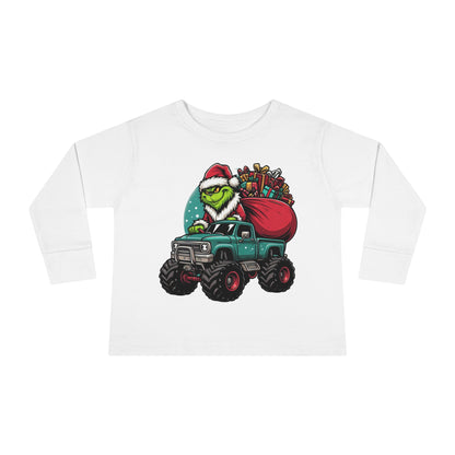 Monster Trucking Grinch Toddler Long Sleeve