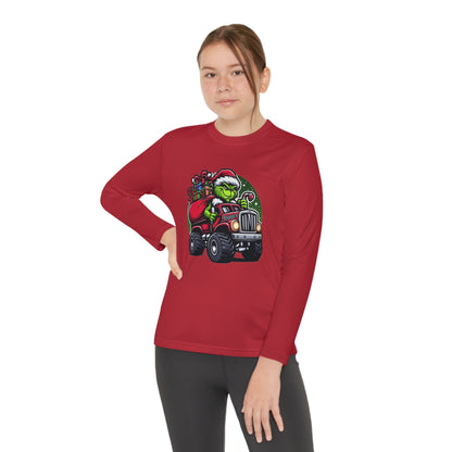 Grinch Monster Truck Youth Long Sleeve