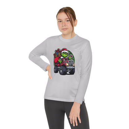 Grinch Monster Truck Youth Long Sleeve