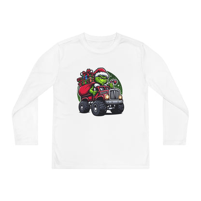 Grinch Monster Truck Youth Long Sleeve