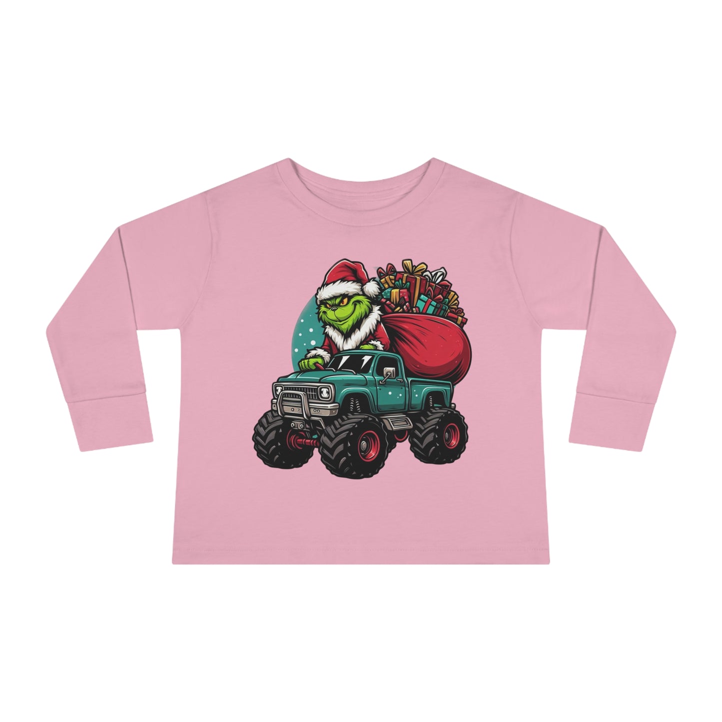 Monster Trucking Grinch Toddler Long Sleeve