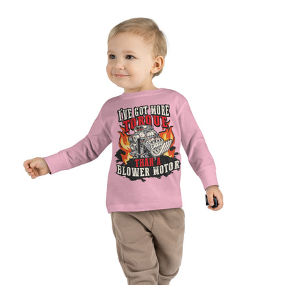 Blower Motor Toddler Long Sleeve Tee