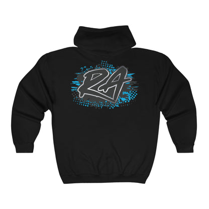 RA Black Full Zip Hoodie