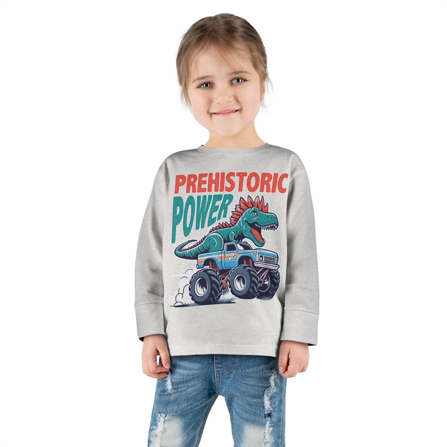 Prehistoric Power Toddler Long Sleeve Tee