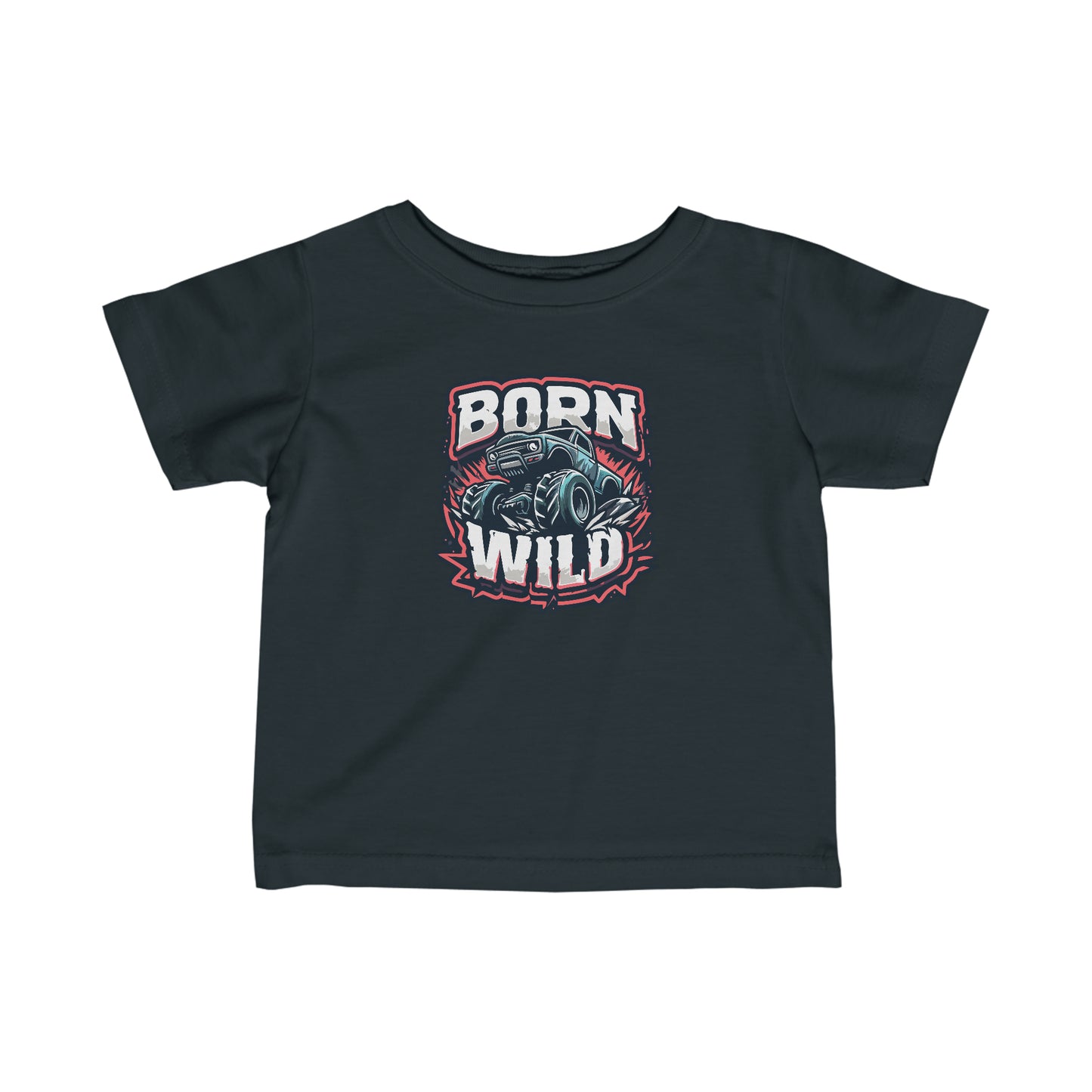 Born Wild Monster Truck Tee