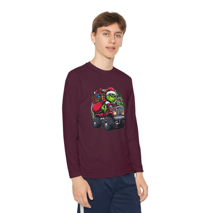 Grinch Monster Truck Youth Long Sleeve