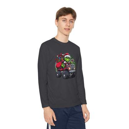 Grinch Monster Truck Youth Long Sleeve