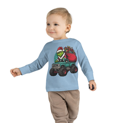 Monster Trucking Grinch Toddler Long Sleeve