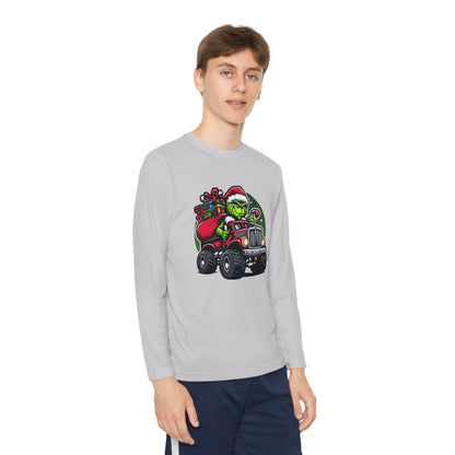 Grinch Monster Truck Youth Long Sleeve