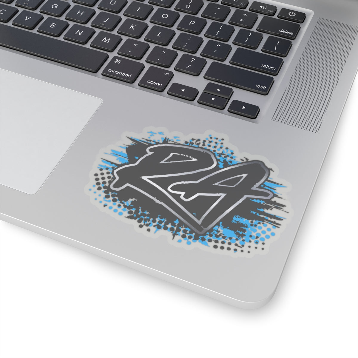 RA Black Die Cut Stickers