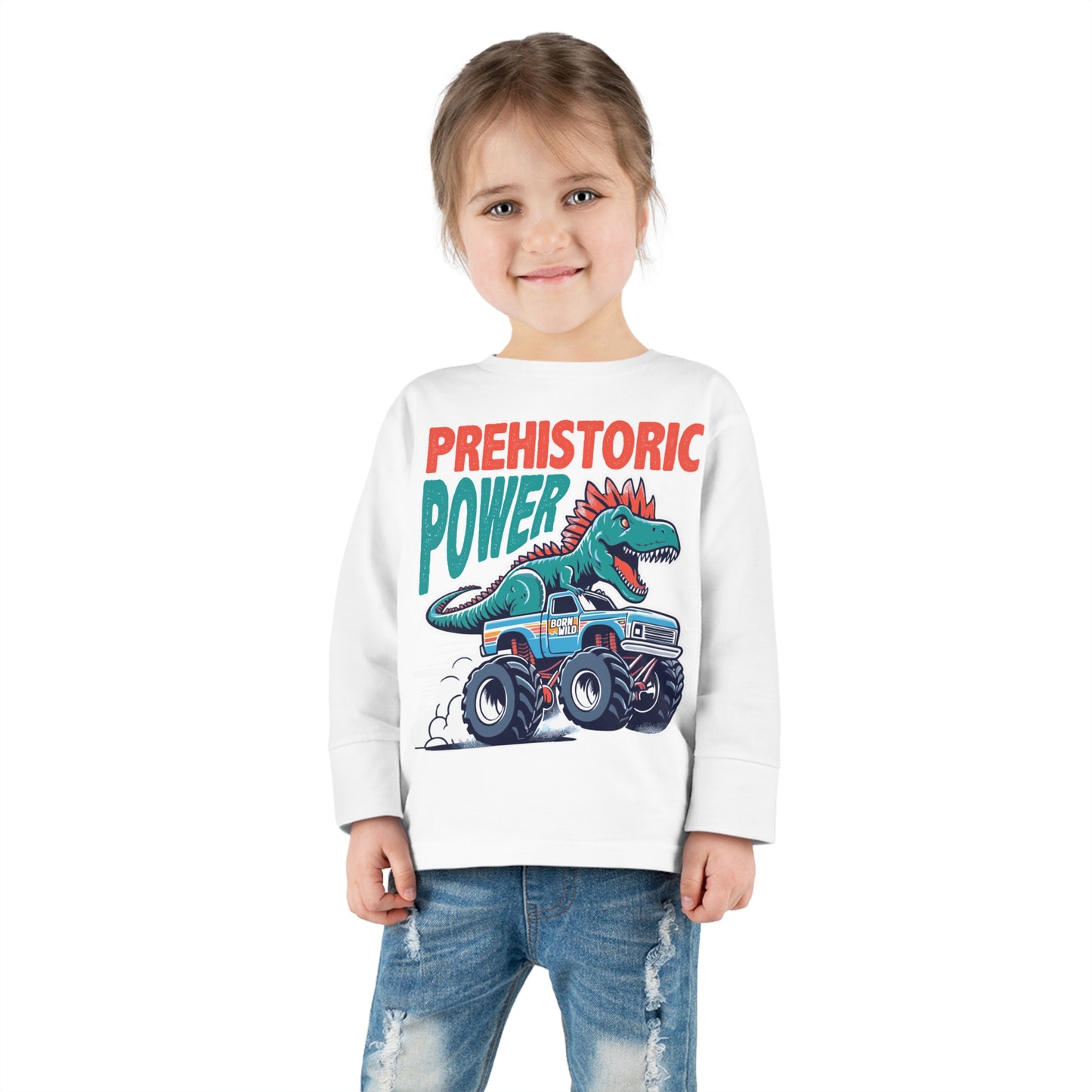 Prehistoric Power Toddler Long Sleeve Tee