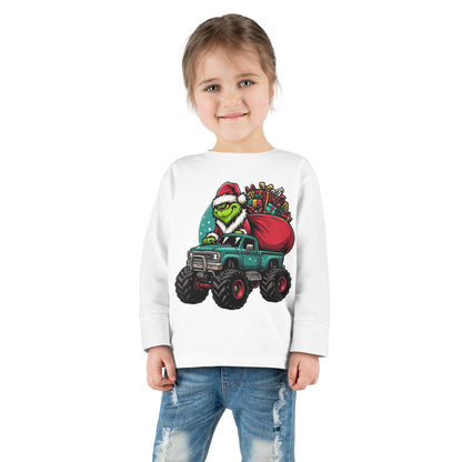 Monster Trucking Grinch Toddler Long Sleeve