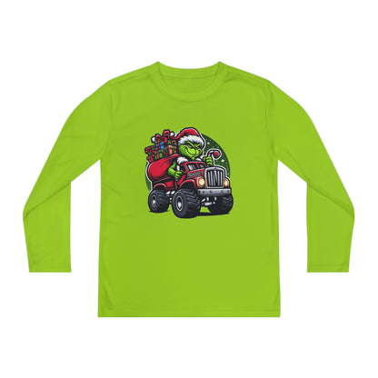 Grinch Monster Truck Youth Long Sleeve