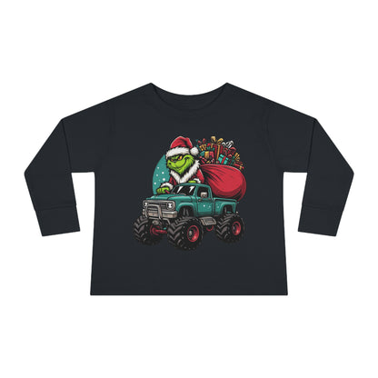 Monster Trucking Grinch Toddler Long Sleeve