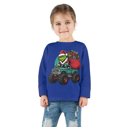 Monster Trucking Grinch Toddler Long Sleeve