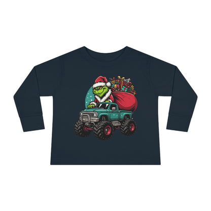 Monster Trucking Grinch Toddler Long Sleeve