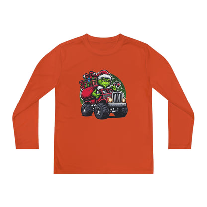 Grinch Monster Truck Youth Long Sleeve