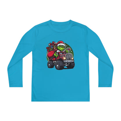 Grinch Monster Truck Youth Long Sleeve