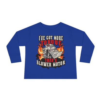 Blower Motor Toddler Long Sleeve Tee