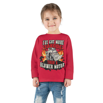 Blower Motor Toddler Long Sleeve Tee