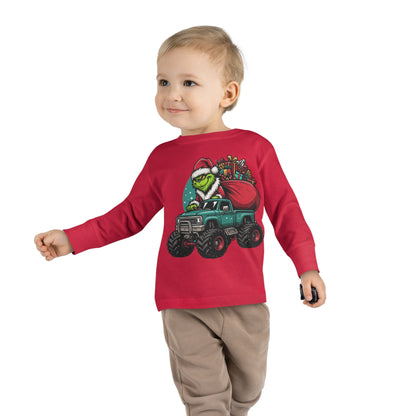 Monster Trucking Grinch Toddler Long Sleeve