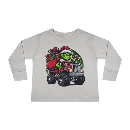 Grinch in a Monster Truck Toddler Long Sleeve