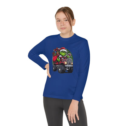 Grinch Monster Truck Youth Long Sleeve