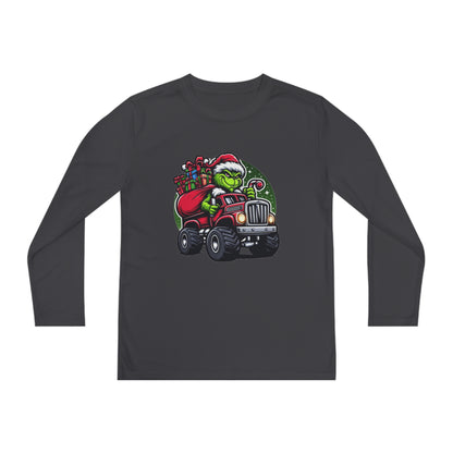 Grinch Monster Truck Youth Long Sleeve