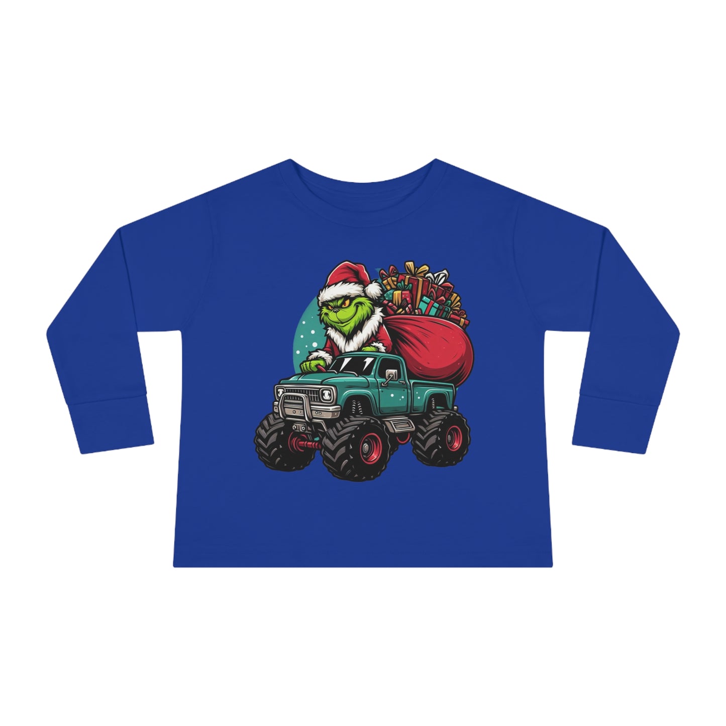 Monster Trucking Grinch Toddler Long Sleeve