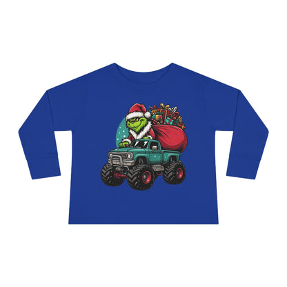 Monster Trucking Grinch Toddler Long Sleeve