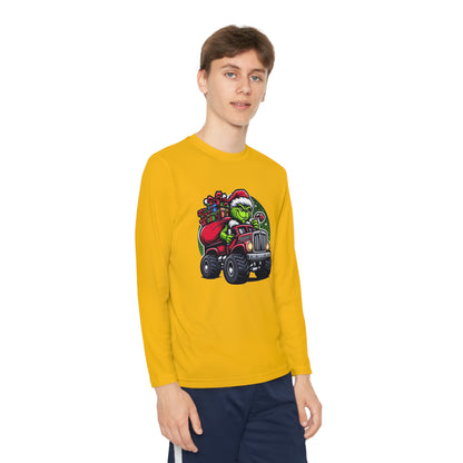 Grinch Monster Truck Youth Long Sleeve