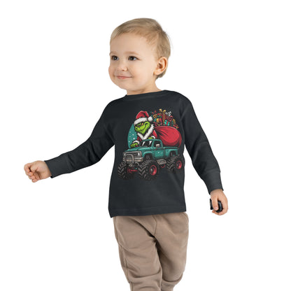 Monster Trucking Grinch Toddler Long Sleeve