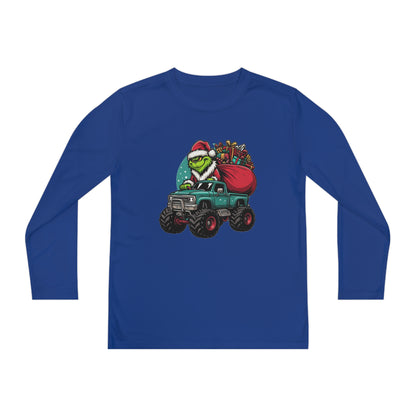 Monster Trucking Grinch Youth Long Sleeve