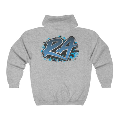 RA Blue Full Zip Hoodie