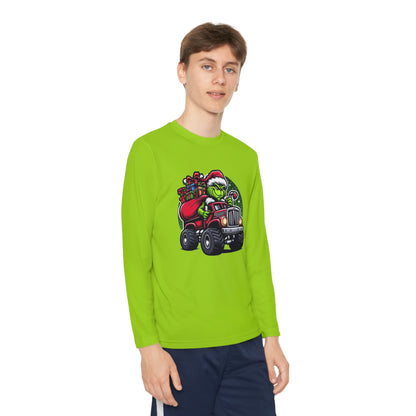 Grinch Monster Truck Youth Long Sleeve