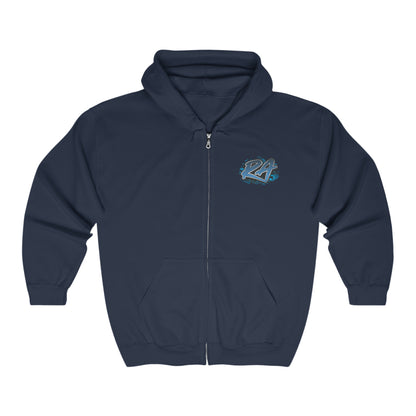 RA Blue Full Zip Hoodie