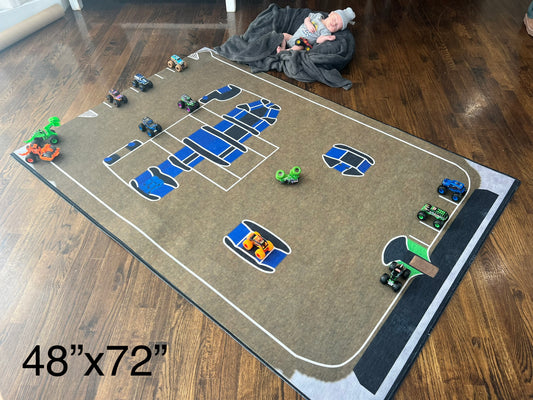 Monster Truck Stadium Rug